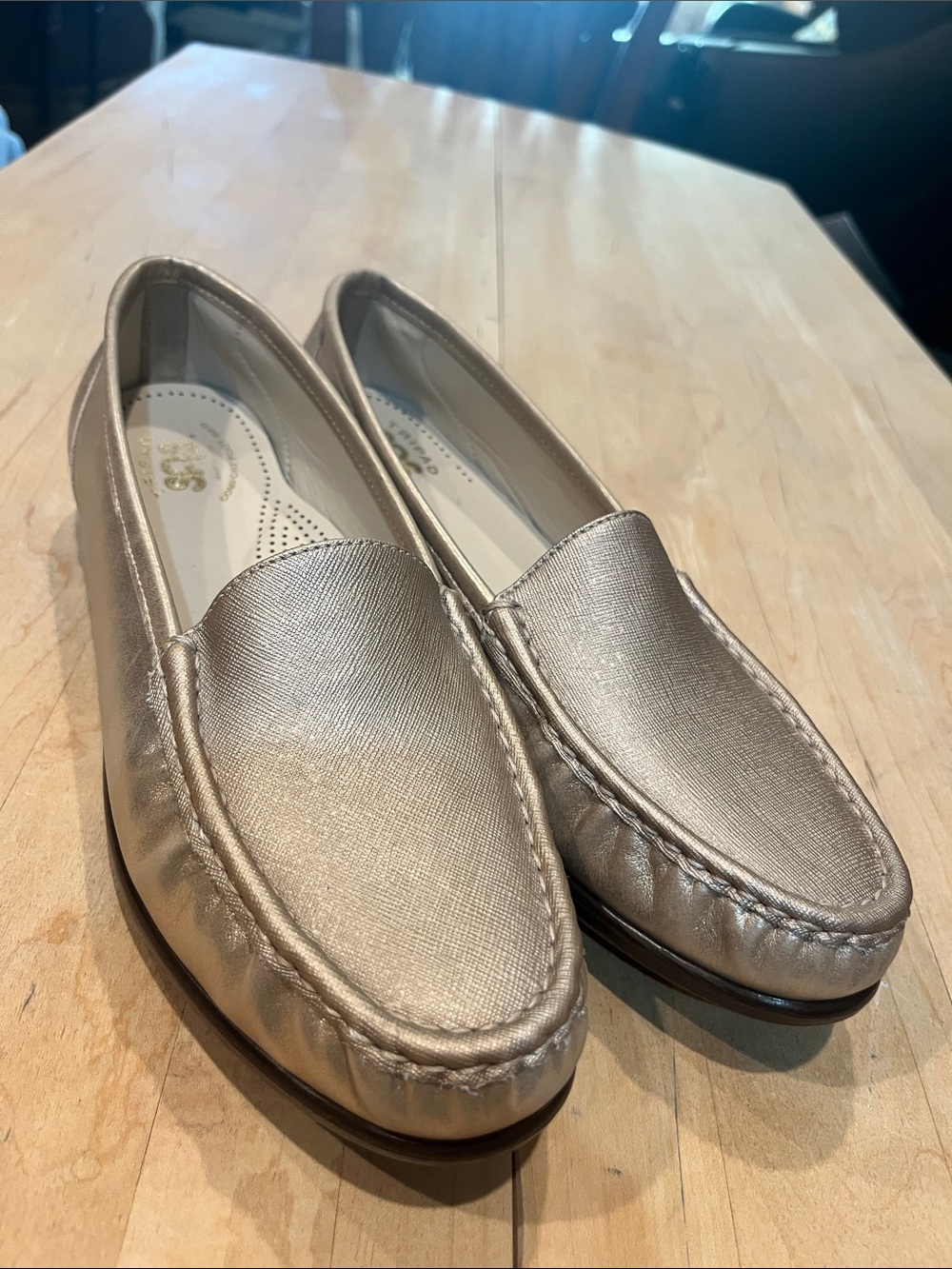 SAS TriPad Comfort Loafer Metallic Gold size 10 Women’s